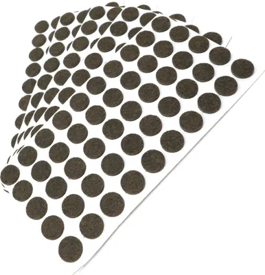 Produktbild von Adsamm® | 250 x selbstklebende Filzgleiter / Braun / Ø 16 mm / rund / Möbelgleiter aus Filz mit 3.5 mm Stärke