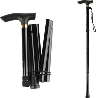 Produktbild von Faltbare Wanderstöcke, Aluminium, 85-95 cm, verstellbar, ergonomischer Griff für Senioren