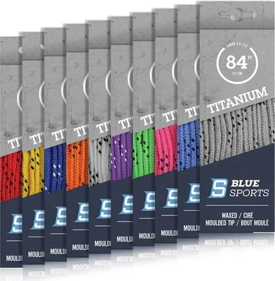 Produktbild von BLUE SPORTS Titanium Pro Schnürsenkel gewachst, Farbe:wbk, Größe:130'/330cm