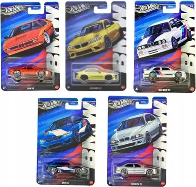 Produktbild von HOT WHEELS SILVER SERIES BMW 5er-Set Autos JBY55-59
