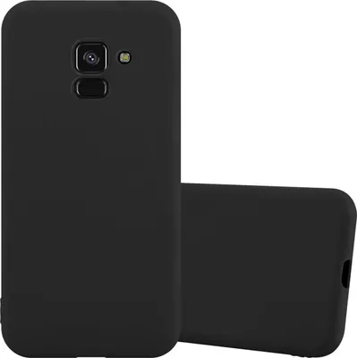 Produktbild von Cadorabo Hülle für Samsung Galaxy A8 PLUS 2018 Schutzhülle in Schwarz Handyhülle TPU Silikon Etui Case Cover