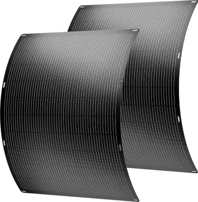 Image de Lot de 2 panneaux solaire plug and play flexible - 400w "Urban center" - Noir