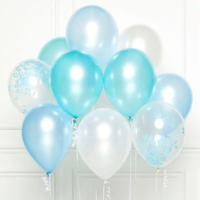 Produktbild von Amscan 9907428, Spielzeugballon, Latex, Blau, 27 cm, 1 Stück(e)