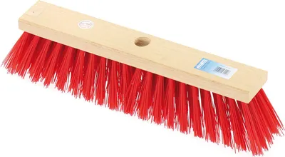 Produktbild von MASTA Straßenbesen Elaston glatt rot Länge 400 mm Flachholz mit Stielloch