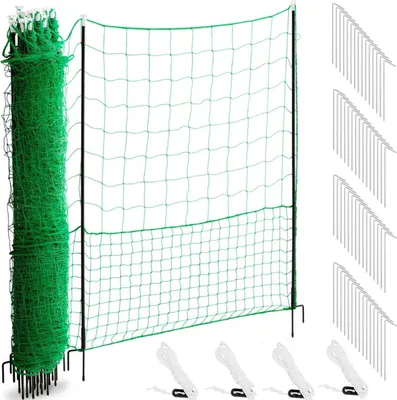 Zdjęcie produktu dla Siatka Ogrodzenie Ochronne Hodowlane Dla Kur Drobiu 1,25 X 50 M