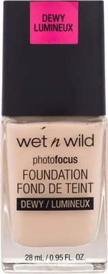 A bottle of Wet N Wild Photo Focus Foundation.