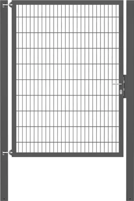 Produktbild von Alberts Einzeltor Flexo Plus mit Zubehör, zum Einbetonieren, anthrazit, Breite 150 cm, Höhe 200 cm, Pfostenstärke 100 x 100 mm