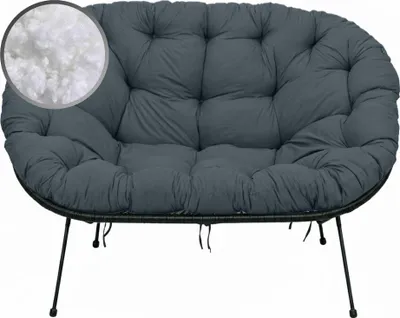 Produktbild von AMPO Sitzkissen Polsterkissen Freizeitkissen Gartenkissen für das Sofa dunkelgrau