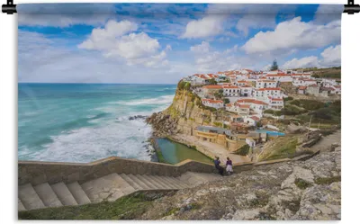Produktbild von MuchoWow® Wandteppich Wandbehang Küste von Portugal 60x40 cm Tapisserie Dekoration Wandtuch - Wanddekorationen