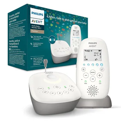 Produktbild von Philips Babyphone Kinderkamera, Baby Kamera, Babyphone, DECT-Technologie, Eco-Mode, Nachtsicht,300m Reichweite,Strahlungsarm, Audio-Überwachung