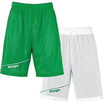 Image de Kempa Short Réversible Enfants - Vert / Blanc  | Taille: 152