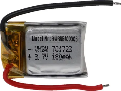Produktbild von vhbw Akku für Modellbau z.B. Racing Car, Helikopter, Flugzeug (180mAh, 3,7V, Li-Polymer, 25 x 18 x 8 mm)