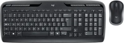 Obrázek produktu pro Logitech Wireless Combo MK330, Plná velikost (100 %), Bezdrátový, RF bezdrátový, QWERTY, Černá, Obsahuje myš