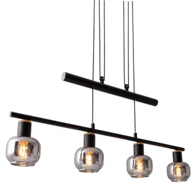 Image de Fumoso Lampe à suspendre E14 noire