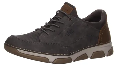 Produktbild von Rieker Schnürhalbschuhe bequem in grau, Gr. 45