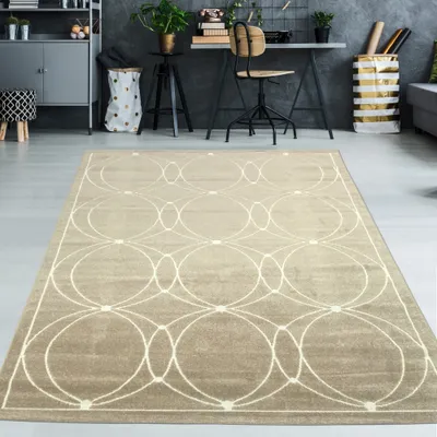 Obrázek produktu pro Koberec pro vnitřní i venkovní použití v béžové barvě – rozměry 160 x 230 cm