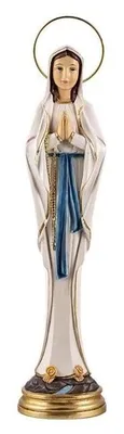 Productafbeelding van Handgeschilderd beeld van de Maagd van Lourdes, 30 cm