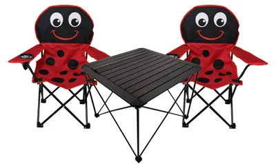 Image de ensemble de 3 sièges pour enfants Table pour enfants 2 chaises pour enfants Chaise de pêcheur Groupe de sièges