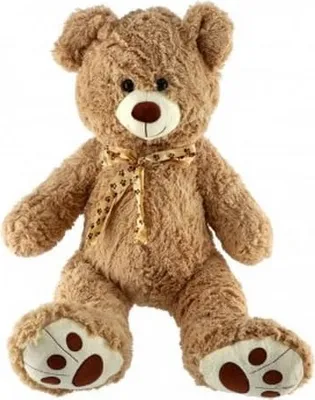 Obrázok produktu pre Medveď s mašľou plyšový 72cm svetlohnedý