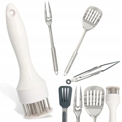 Produktbild von Galicja 4-teiliges Fleisch-Küchenutensilien-Set Edelstahl Grill