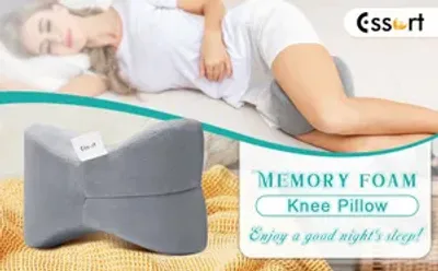 Produktbild von Ortho-Kniekissen Grau - Komfortables Kniekissen für besseren Schlaf und Entlastung von Gelenken