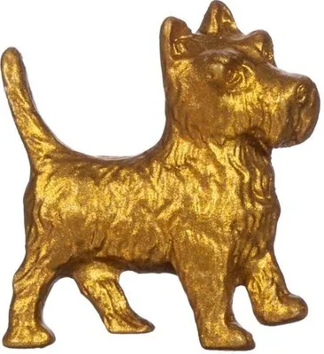 Produktbild von Goldener Terrier Schubladenknopf - Sass & Belle