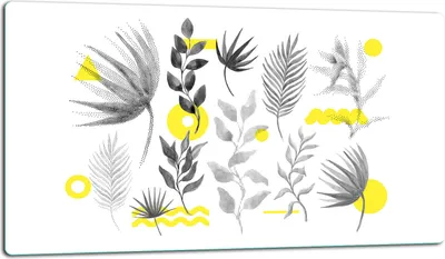 Produktbild von Glasschneidebrett Herdabdeckplatte Glaskeramikkochfeld Universal 52x30 cm Blumen Weiß