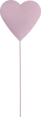 Produktbild von Gartenstecker Herz Lafiora 28 cm Metall rosa