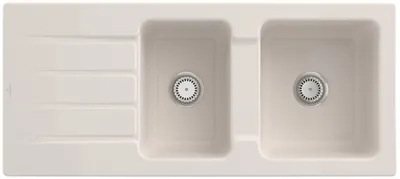 Produktbild von Villeroy & Boch Keramikspüle 338001KR, Architectura 80 Einbauspüle - inkl.