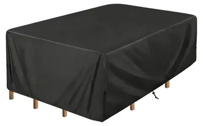 Produktbild von Abdeckung für Gartenmöbel - Möbelschutzhülle - 210D Oxford-Gewebe - Für den Außenbereich - Größe 200 x 160 x 80 cm - Schwarz