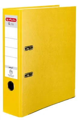 Obrázek produktu pro Herlitz Šanon kancelářský A4 80mm PP Žlutý