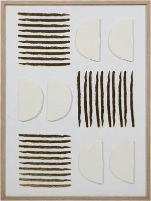 Produktbild von Leinwand 3d nourane 45x60cm weiß - Atmosphera créateur d'intérieur