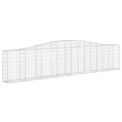 Immagine prodotto di vidaXL Gabbione ad arco alto 400x30x80/100 cm Ferro zincato