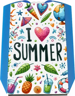 Produktbild von Sommer Parkscheibe mit Spruch I love summer