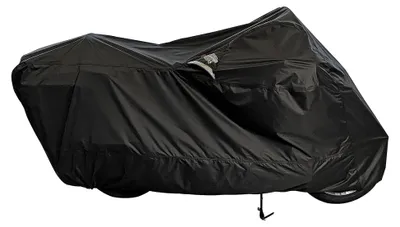 Produktbild von WeatherAll Plus Motorradabdeckung mit Ratschenbefestigung schwarz wasserdicht XXL