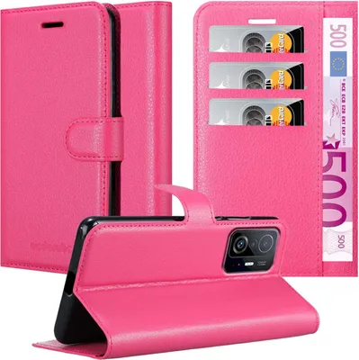 Produktbild von Cadorabo Hülle für Xiaomi 11T / 11T PRO Schutz Hülle in Pink Handyhülle Etui Case Cover Magnetverschluss