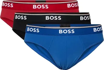 Zdjęcie produktu dla Slipy męskie HUGO BOSS z elastycznej bawełny w trójpaku Mix/962 L