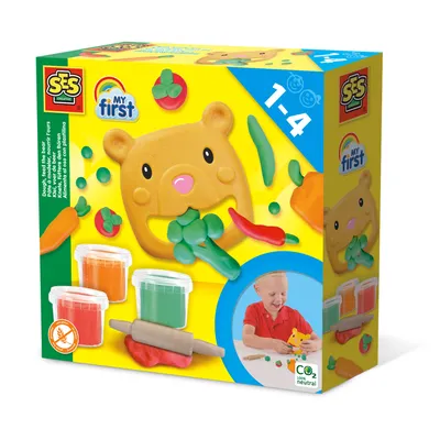Produktbild von SES Creative My First - Knete, füttere den Bären, Töpfer-Set für Kinder, 1 Jahr(e), Karton