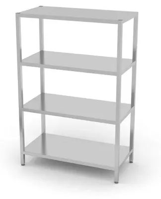 Productafbeelding van Lagerrek met 4 planken – geschroefd, Kitchen Line, 1200x500x(H)1800 mm