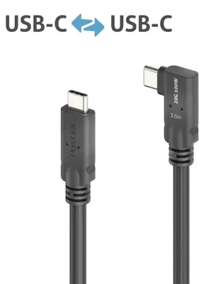 Obrázok produktu pre PureLink PureInstall MicroX4, 3 m, USB C, USB C, USB4 Gen 2x2, 20 Gbit/s, Čierna
