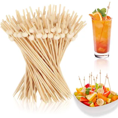 Cocktailspieße aus Holz, 100 Stück
