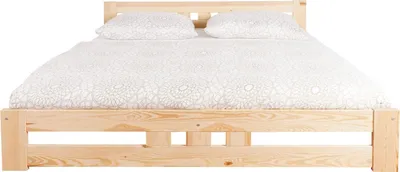 Produktbild von Einzelbett / Gästebett 39 inkl. Lattenrost, Farbe: Natur, massiv - 140 x 200 cm (B x L)