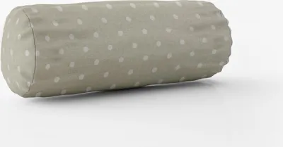 Produktbild von SCHÖNER LEBEN. Kissenhülle Full Stop Punkte grünbeige weiß Größe 15x40cm (ØxB) Nackenrolle 15x40cm (ØxB) Nackenrolle Größe