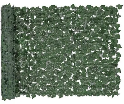 Produktbild von Sichtschutzzaun Efeu, 99x249cm - Künstlicher- grüner Wandschirm -Grüner Efeuzaun mit verstärkter Verbindung - Künstliche Hecken mit Weinblättern - Dekoration für Garten, Hof, Balkon - Terrassendeko