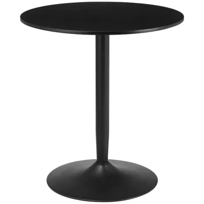 Produktbild von Esstisch Runder Küchentisch für 2, Moderner Esszimmertisch mit Stahlbein, Rutschfester Fuß, Ideal für kleine Räume,