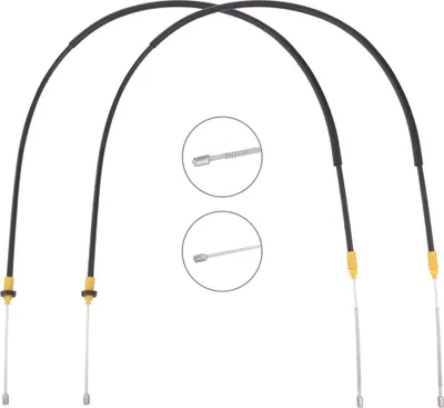 Produktbild von RIDEX Handbremsseil Seilzug Feststellbremse passend für PEUGEOT 206 Schrägheck (2A/C) Hinten 124C1162