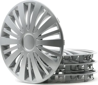 Produktbild von 4x 15" Zoll Radkappen Silber Radzierblenden Radblenden VEGAS 15 LEOPLAST