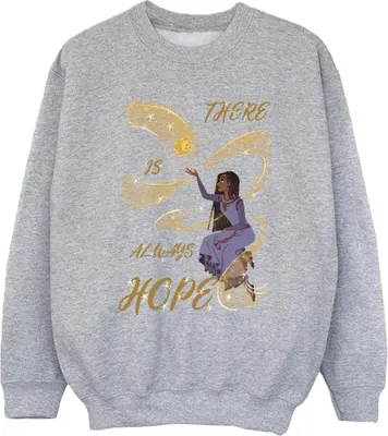 Produktbild von Wish - "There Is Always Hope" Sweatshirt für Mädchen BI55864 (128) (Sportgrau)