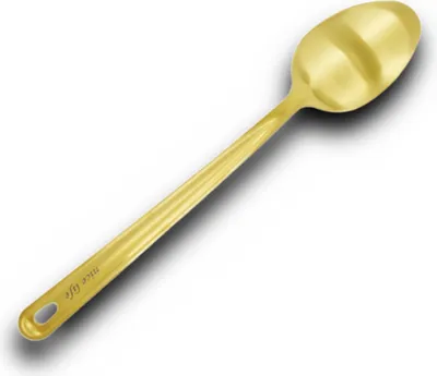 Produktbild von HOOZ Servierlöffel aus hochwertigem Edelstahl, spülmaschinenfestes Küchen Zubehör, Servierlöffel perfekt zum Servieren von Speisen und Beilagen (36,5 x 7 cm) (Gold)