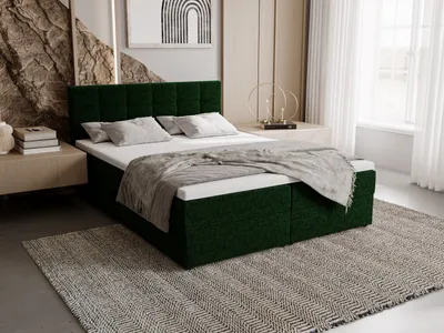 Obrázok produktu pre Čalúnená posteľ 180x200 ELSIE 2 s úložným priestorom - zelená